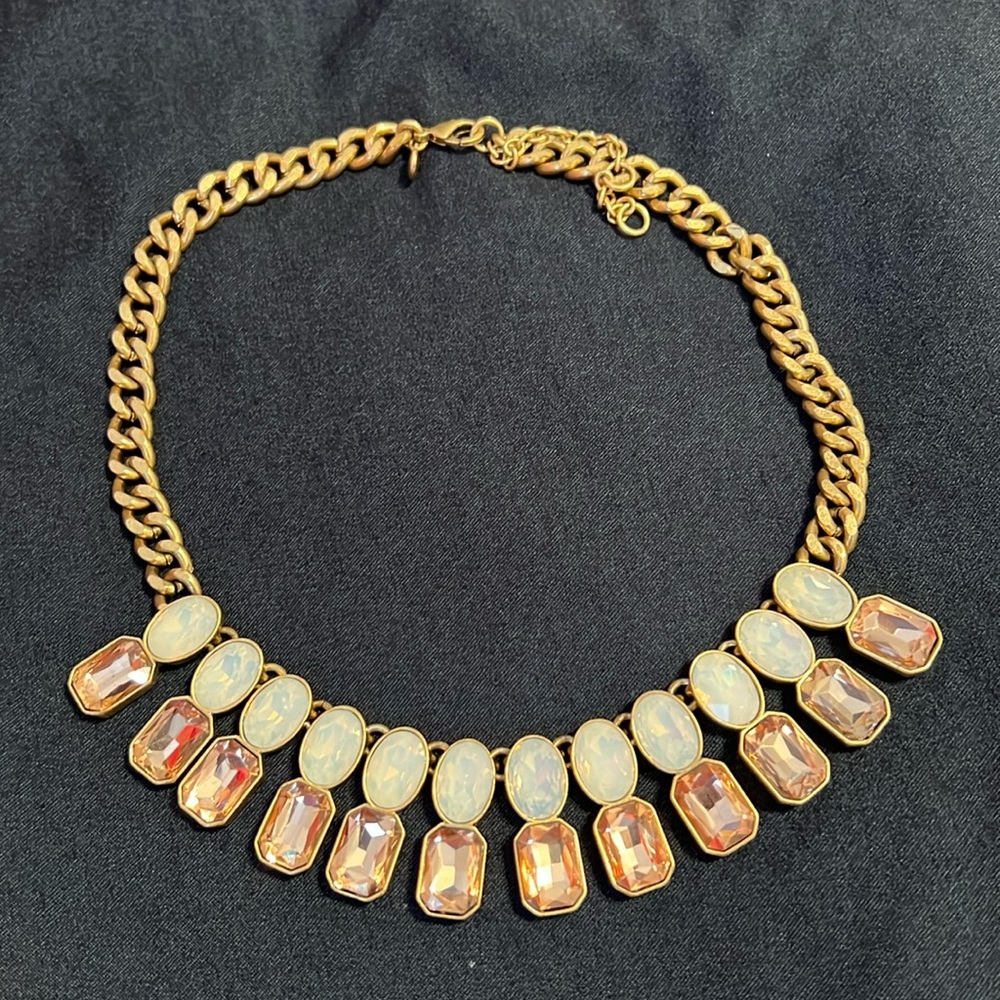 Gorgeous J Crew Crystal Stones Necklace EUC